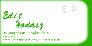 edit hodasz business card